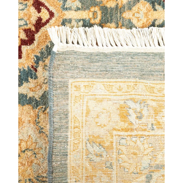 2000 - 2009 Mogul, One-of-a-Kind Hand-Knotted Area Rug in Gray, 8' 3" x 10' 4" For Sale - Image 5 of 8