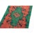 A striking vintage Turkish Oushak-style rug featuring a richly decorative floral medallion design in vibrant emerald...