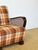 Vintage Lounge Chair in Bentwood and Checkered Fabric, 1960s For Sale - Image 14 of 15