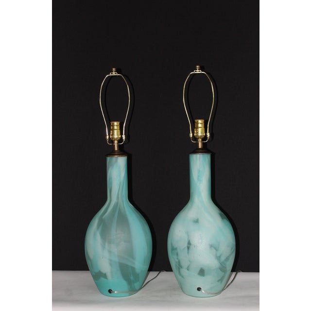 Glass Mid 20th Century Seguso Style Abstract Murano - a Pair For Sale - Image 7 of 10
