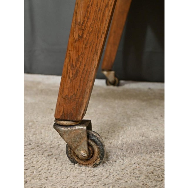 Oak Rolling Trolley, 1960 For Sale - Image 10 of 17