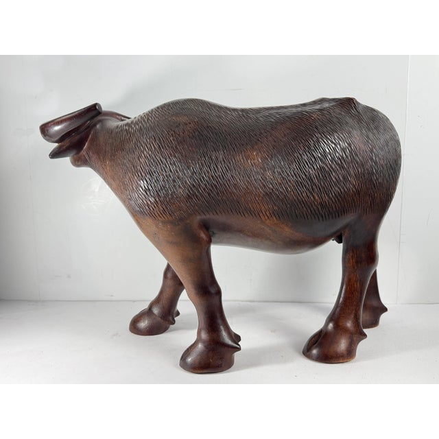 Extra Large 19” x 12” Hand Carved Water Buffalo. Carved from a single solid piece of wood with intricate detail and...