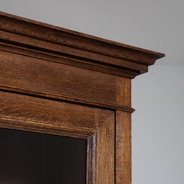Brown Eclectic Oak Vitrine, Antique, France, Circa 1880 For Sale - Image 8 of 16