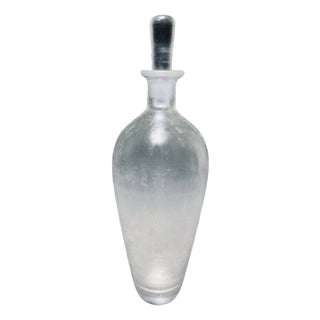 Iced Series Decanter by Vicke Lindstrand for Orrefors, Sweden For Sale