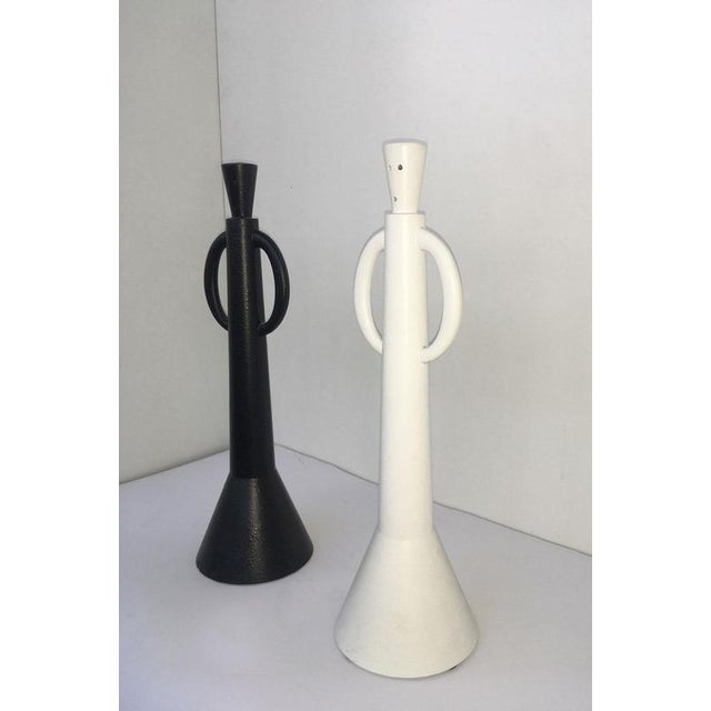 Postmodern Abstract Sculptures by Alessandro Guerriero Portabuono Qua, Italy, 1980s, Set of 2 For Sale - Image 9 of 18