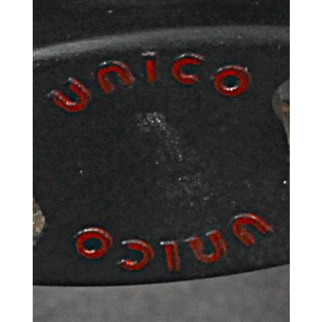 Set of Lounge Chair and Ottoman in Dark Brown Leather, from Unico 1970s, Set of 2 For Sale - Image 18 of 18