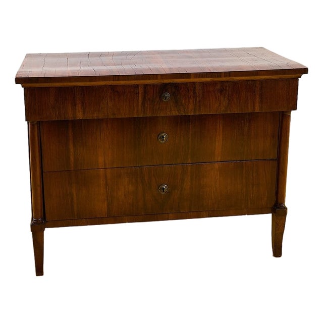 Empire Chest of Drawers Veneered in Walnut For Sale