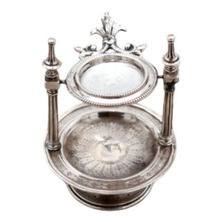 Silver Pocket Watch Stand with Columns For Sale