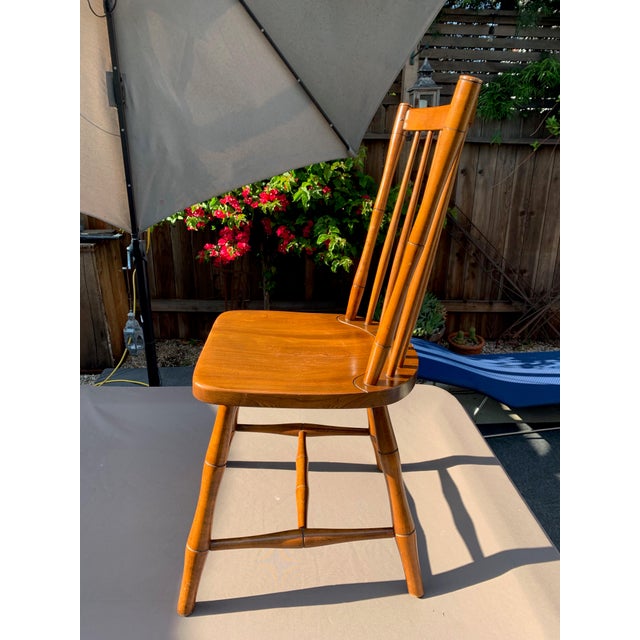 1960s Vintage Original Leopold Stickley Cherry Wood Windsor Chair