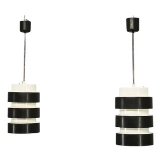 Mid-Century Modern Pendant Lights from Drupol, Czechoslovakia, 1960s, Set of 2 For Sale