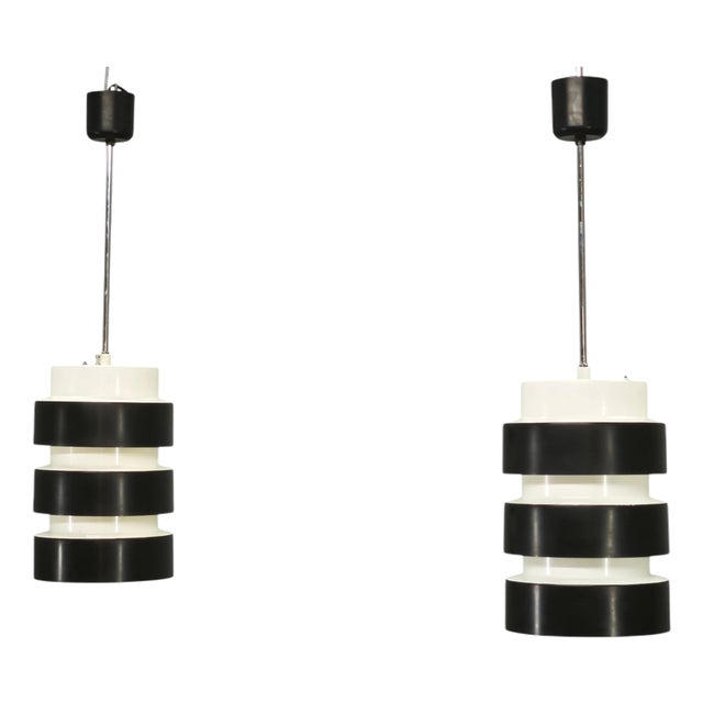 Mid-Century Modern Pendant Lights from Drupol, Czechoslovakia, 1960s, Set of 2 For Sale
