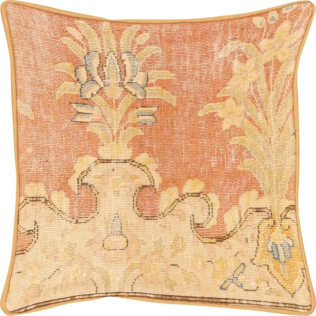 1960s Persian Kerman Pillow. Hand woven in the Kerman region of Iran. Fiber fill. 523144