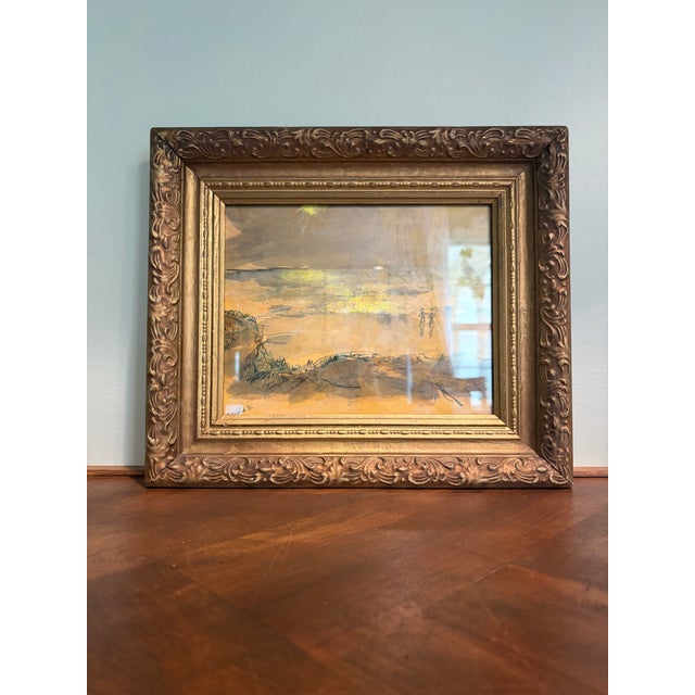 Artwork by Merwin Richard Altfeld 1966 Original Malibu California Mixed-Media Painting For Sale In San Diego - Image 6 of 15