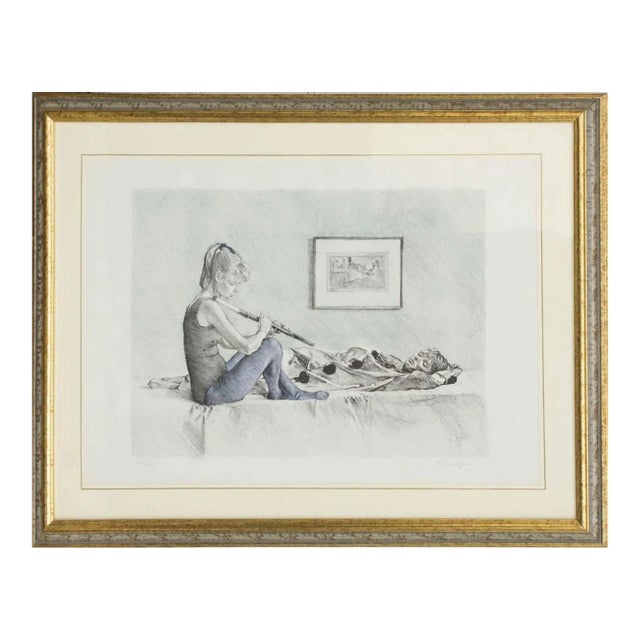 Music and Girls - Original Lithograph - 1980s 1980s For Sale