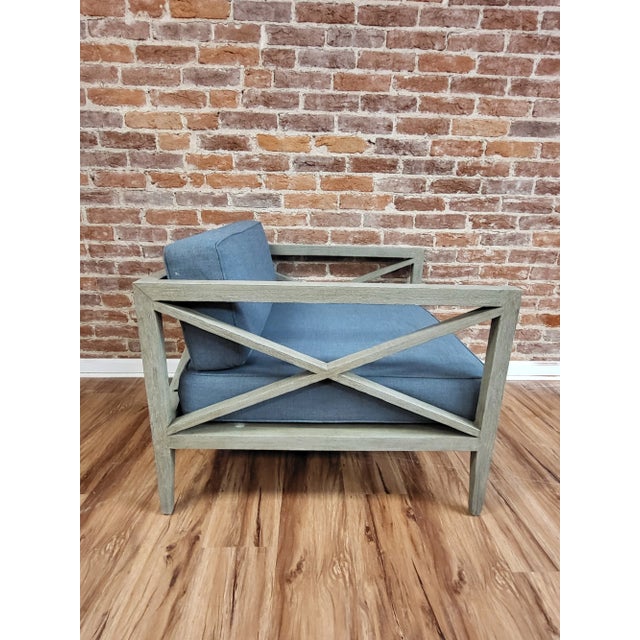 Mid-Century Modern Restoration Hardware Mustique Lounge Chairs - Set of 2 For Sale - Image 3 of 12