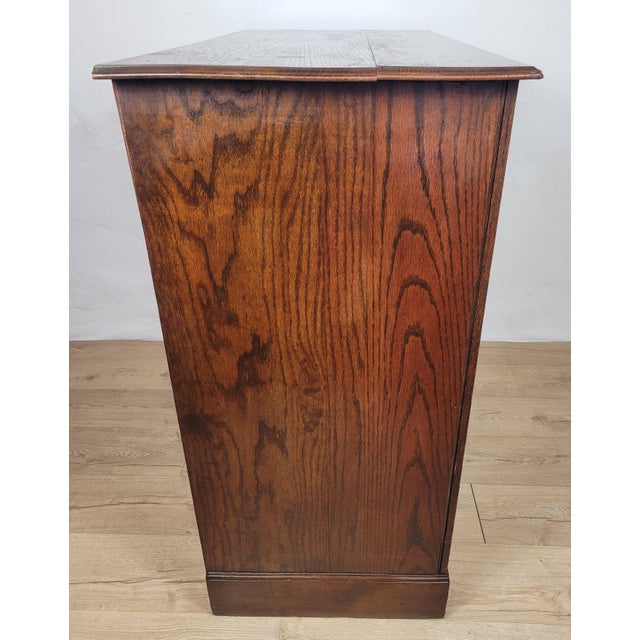 Edwardian Drop Handle Chest of 2 Drawers in Oak, 1910s For Sale - Image 16 of 18