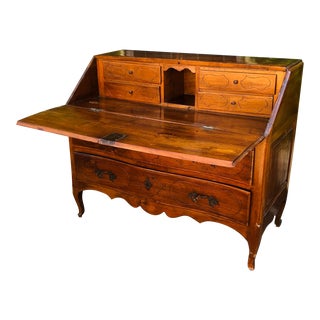 Antique 18c French Country Slant Front Secretary Desk For Sale