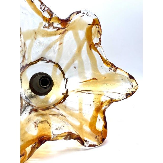 Large Murano Glass Fazzoletto Pendant Lamp, 1970s For Sale - Image 8 of 14
