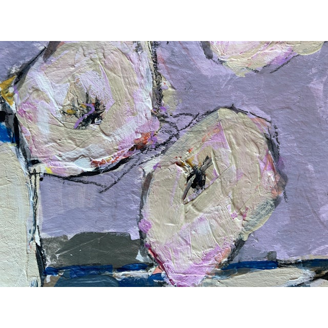 Collage allows so much freedom to create. This piece uses tea bag paper blended with paint leaving a very textural...