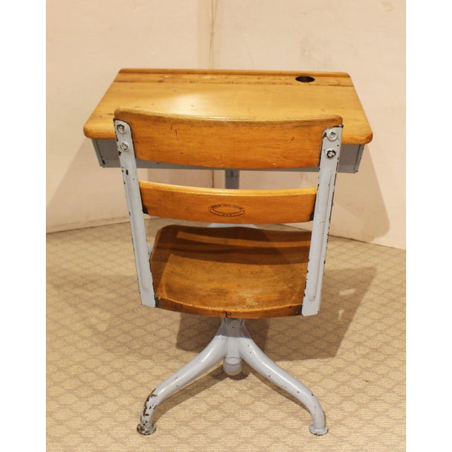 Mid-20th Century American Seating Company Child's School Desk For Sale In Raleigh - Image 6 of 16