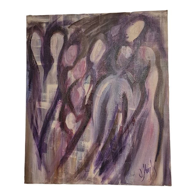 2004 " Ghosts Among Us" Original Signed Modern Painting For Sale
