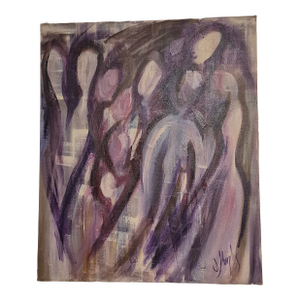 2004 "Ghosts Among Us" Original Signed Modern Painting