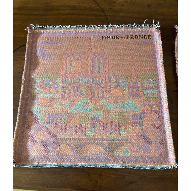 Set of 2 Vintage French Tapestries – Eiffel Tower & Notre Dame Scenes For Sale - Image 10 of 11