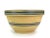 Stunning rare early 20th century yellow stoneware mixing bowl with dark blue bands. It is a perfect addition to any...