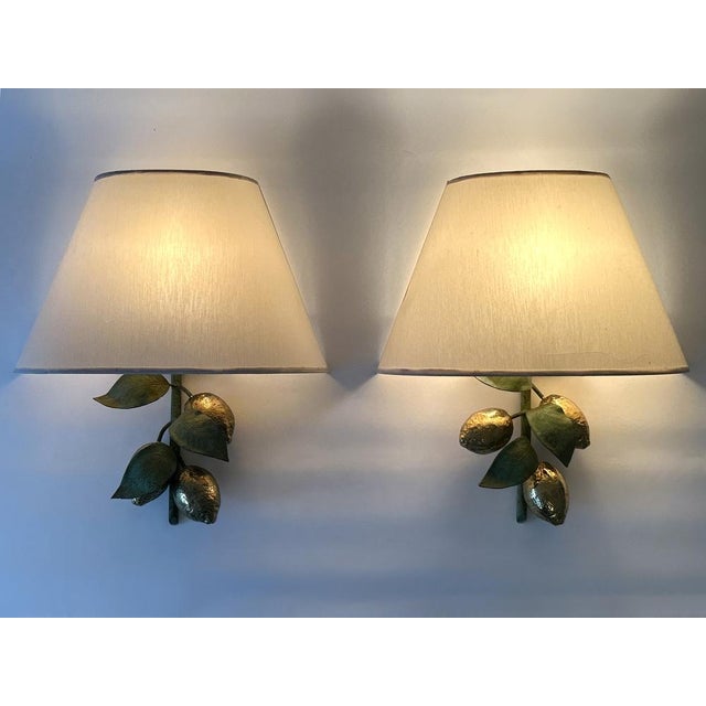 Large Mid-Century Brass Lemon Sconces by Hans Möller, 1970s, Set of 2 For Sale - Image 18 of 18