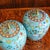 Pair Chinese Export Turquoise Cloisonneé Lidded Jars For Sale - Image 13 of 14