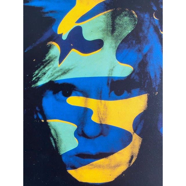 1980s 1989 Andy Warhol Estate “Self Portrait (Camouflage) - 1986" Familiar Faces Vintage Pop Art Lithograph Print For Sale - Image 5 of 12