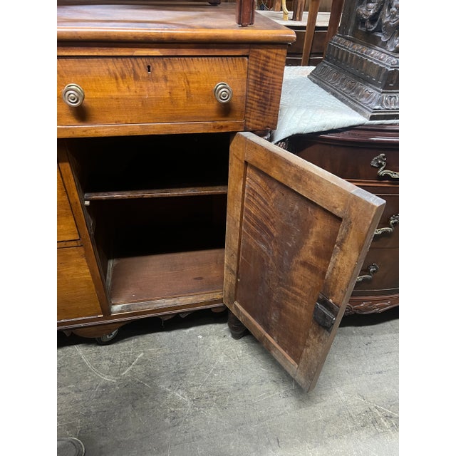 Sheraton Tiger Maple & Cherry Sideboard For Sale - Image 12 of 12