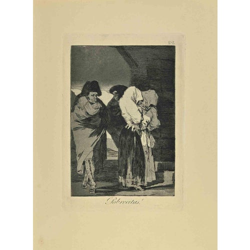 Francisco Goya, Pobrecitas 6th Edition, 1881, Etching For Sale