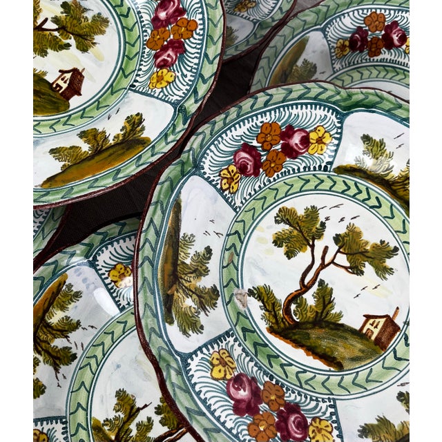 Vintage Italian Vitacolonna Rapino Ceramic Dishes- Set of 6 For Sale - Image 10 of 11