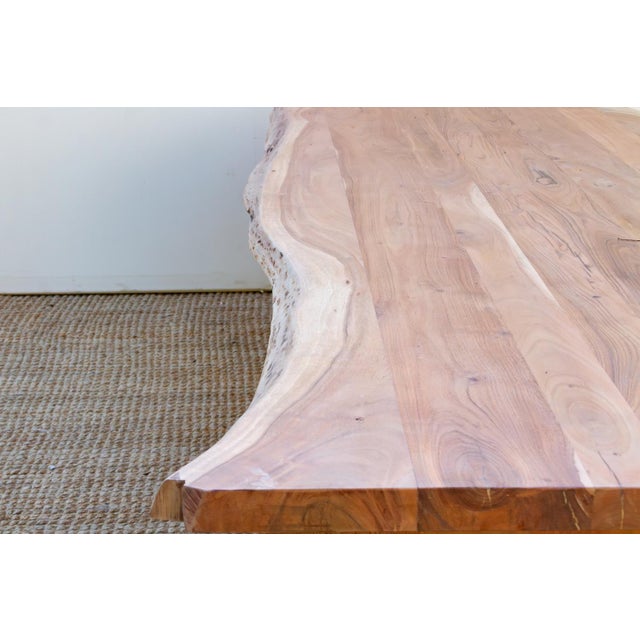 Wood Shoreline 96" Live Edge Acacia Dining Table For Sale - Image 7 of 10