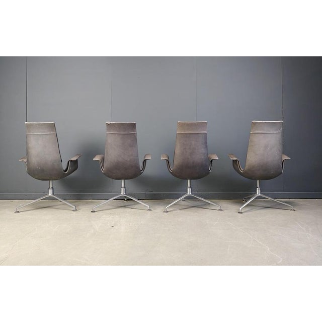 Animal Skin FK 6725 Chairs by Preben Fabricius & Jørgen Kastholm for Walter Knoll, 1960s, Set of 4 For Sale - Image 7 of 13