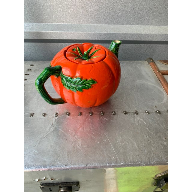 Mid 20th Century Ceramic Tomato Tea Pot Made in Japan For Sale In Memphis - Image 6 of 10