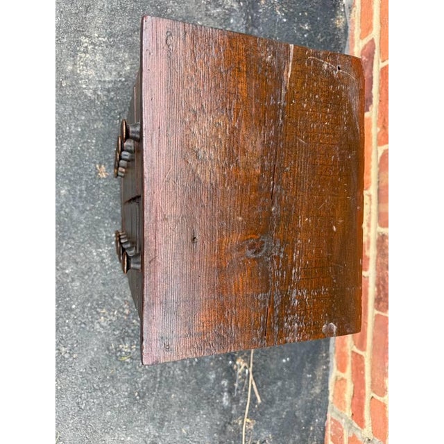 Wood Antique Early American Premitive Style Apothecary Cabinet or Spice Drawer For Sale - Image 7 of 17
