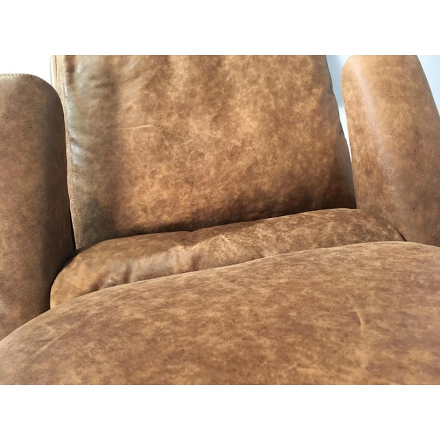 Brown Set of Swing Lounge Chair and Ottoman by Reinhold Adolf and Hans-Jürgen Schräpfer for COR, 1970s For Sale - Image 8 of 18