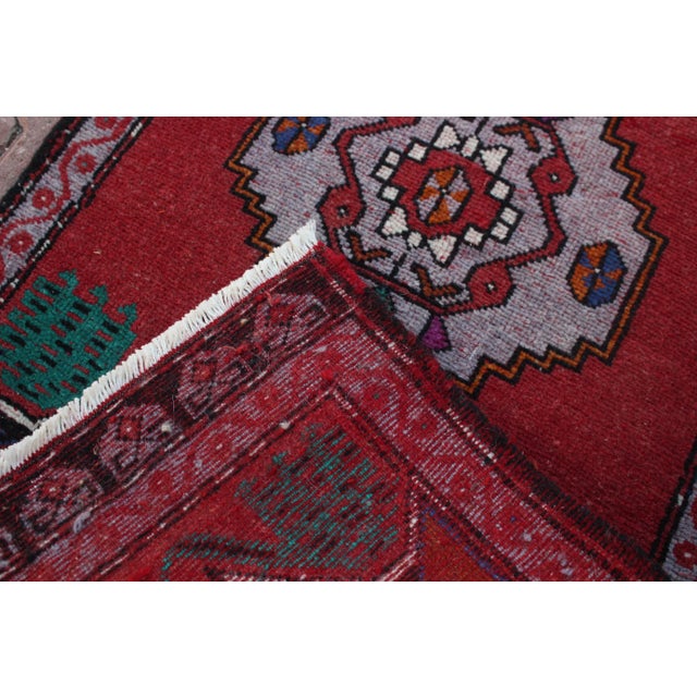 1960s Turkish Vintage Handmade Rug For Sale - Image 12 of 13