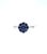 1.13 Ct Natural Sapphire & Diamond Ring Size 6 For Sale - Image 9 of 9