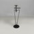 Italian Modern Coffee Table with Ashtray in Black Metal and Glass, 1980s For Sale - Image 3 of 18