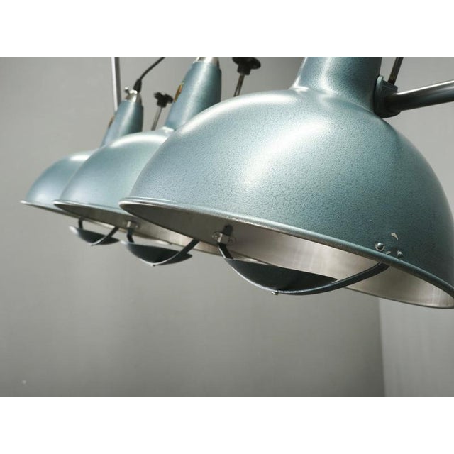 Italian Industrial 3-Light Chandelier from A.L.F Firenze, 1970s For Sale - Image 13 of 18