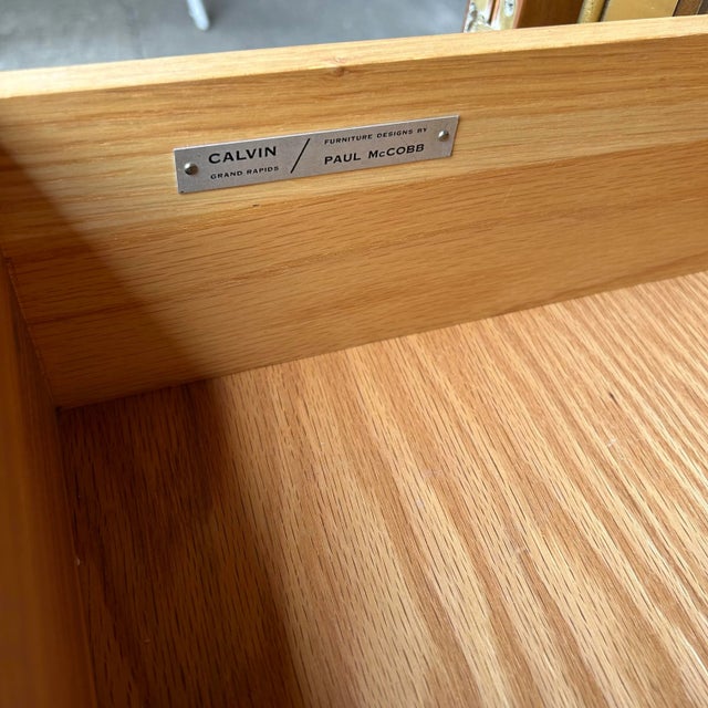 Paul McCobb for Calvin Credenza With Brass Base For Sale - Image 9 of 12