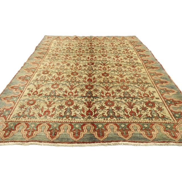 Farmhouse Vintage Turkish Oushak Rug - 05'00 X 07'07 For Sale - Image 3 of 10