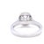Platinum & 18ct White Gold Diamond Engagement and Wedding Ring Set 1.16ct, Size 5.5 For Sale - Image 4 of 15