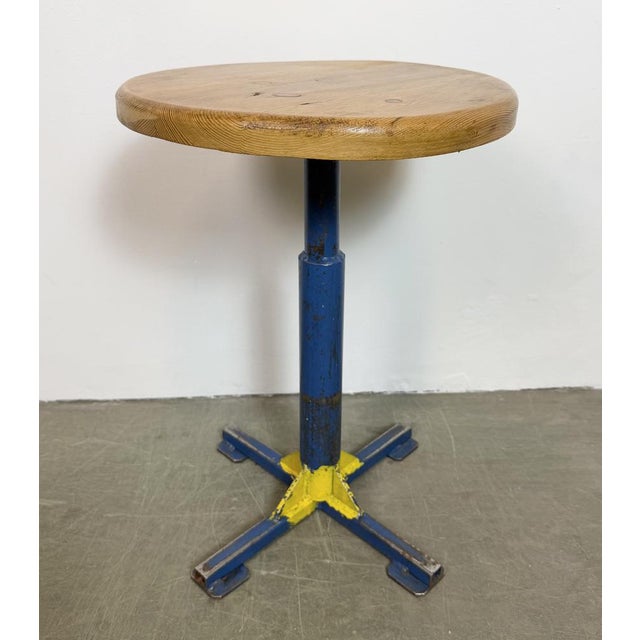 1960s Vintage Industrial Workshop Stool, 1960s For Sale - Image 5 of 14