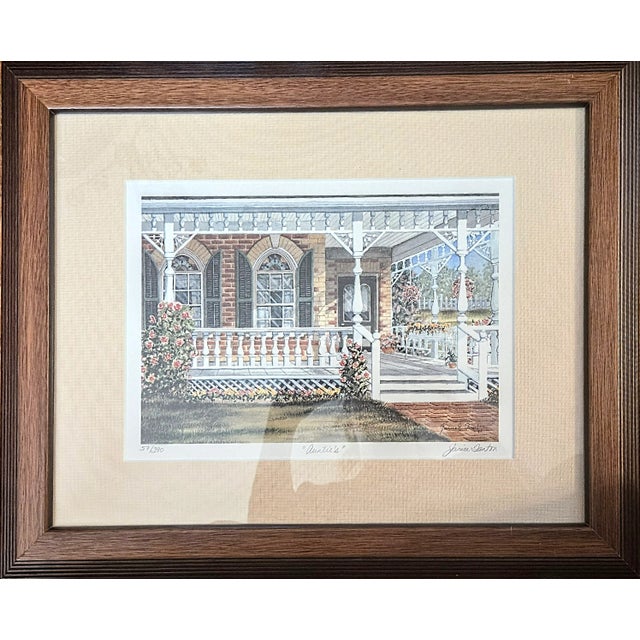 Farmhouse Framed Cottage Porch Limited Release Watercolor Print For Sale - Image 3 of 12