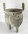 Late 20th Century 20th Century Chinese Verdigris Brass Ding Ritual Bronze Form Vessel For Sale - Image 5 of 18