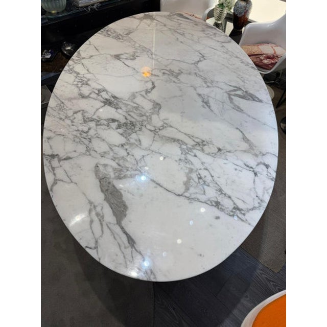 1950s Vintage Oval Table by Eero Saarinen, 2010 For Sale - Image 5 of 12